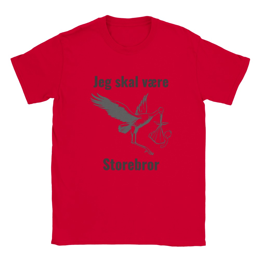 Sjove Børne T-shirts - Jeg Skal Være Storebror - Klassisk Børne T-shirt