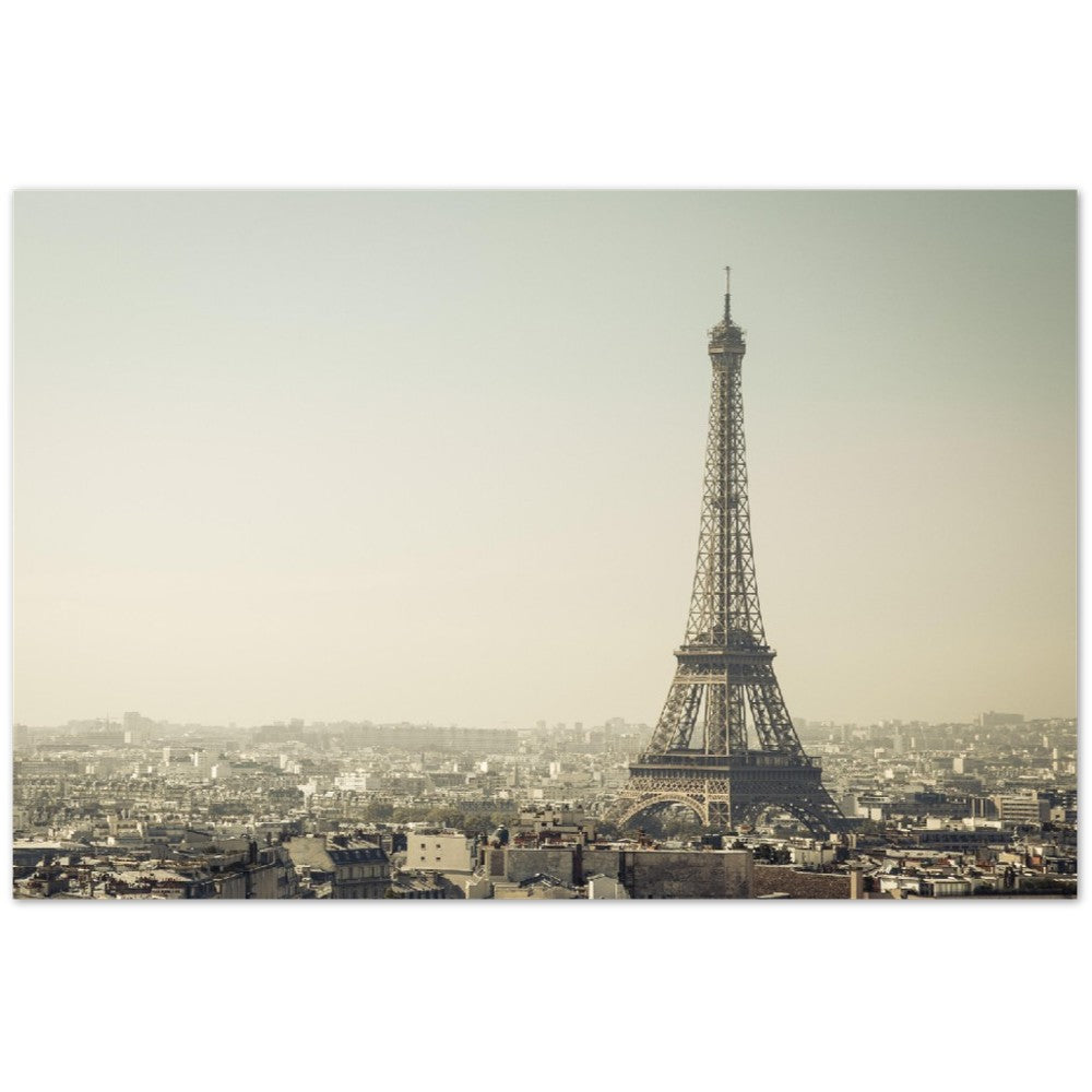 Poster – Eiffelturm Paris The Grey Tone – Hochwertiges mattes Papier