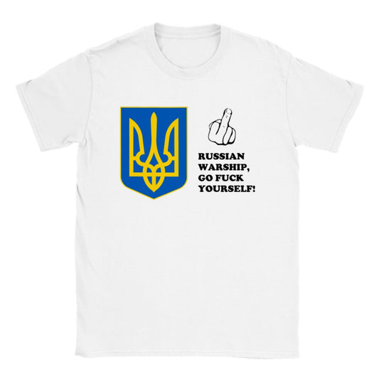 Ukraine T-Shirt - Russisches Kriegsschiff Go F*** Yourself - Klassisches Unisex-T-Shirt 