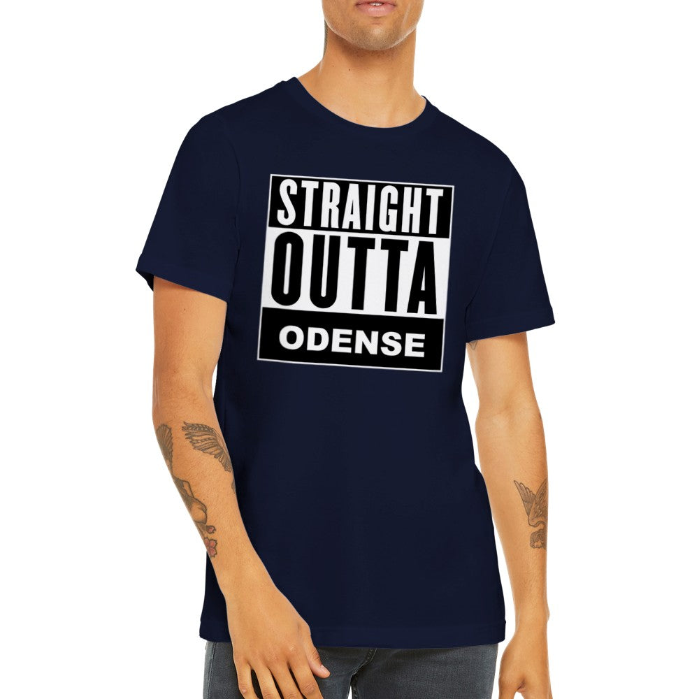 Jove By T-shirts - Straight Outta Odense - Premium Unisex T-shirt