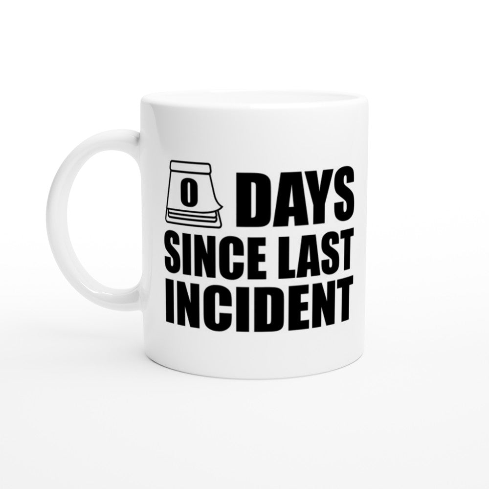 Tasse – lustige Zitate – 0 Tage seit dem letzten Vorfall