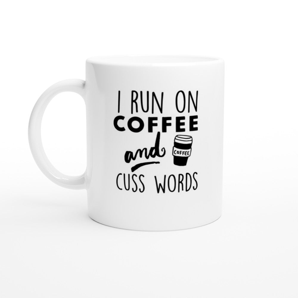 Krus - Sjov Kaffe Citat - I Run On Coffee And