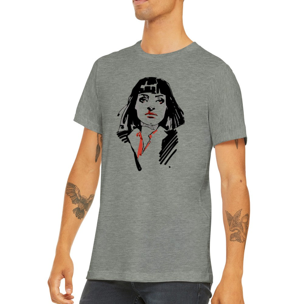 T-Shirt - Fiction Artwork - Mia Wallace Premium-Unisex-T-Shirt