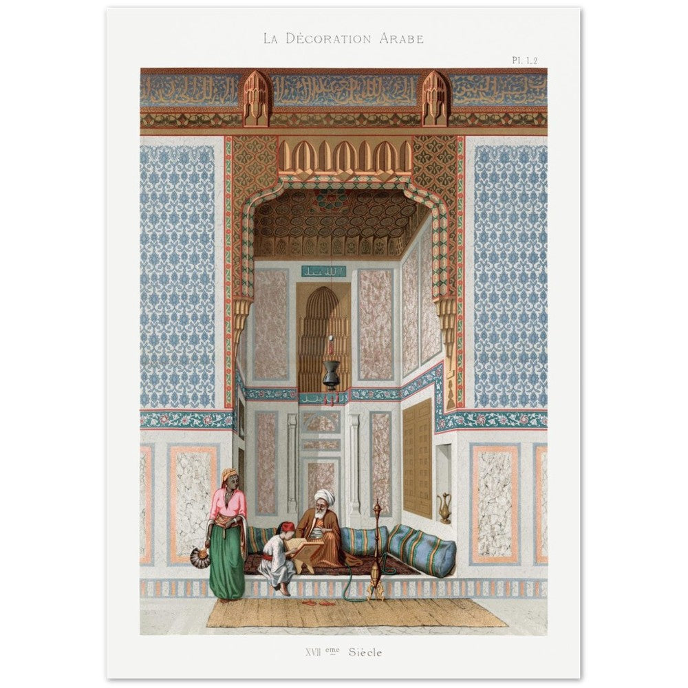 Plakat - La Décoration Arabe af Emile Prisse d'Avennes (Fra 1807-1879) PI.1.2