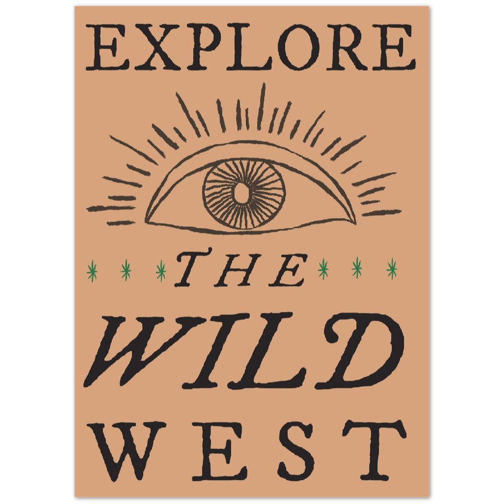 Poster - Retro Americana - Entdecken Sie den Wilden Westen 