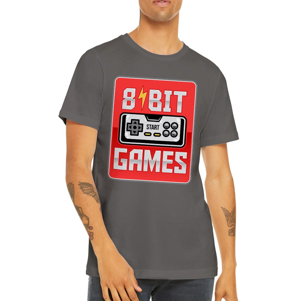 Gaming-T-Shirts – 8-Bit-Spiele Retro Artwork – Premium-Unisex-T-Shirt 