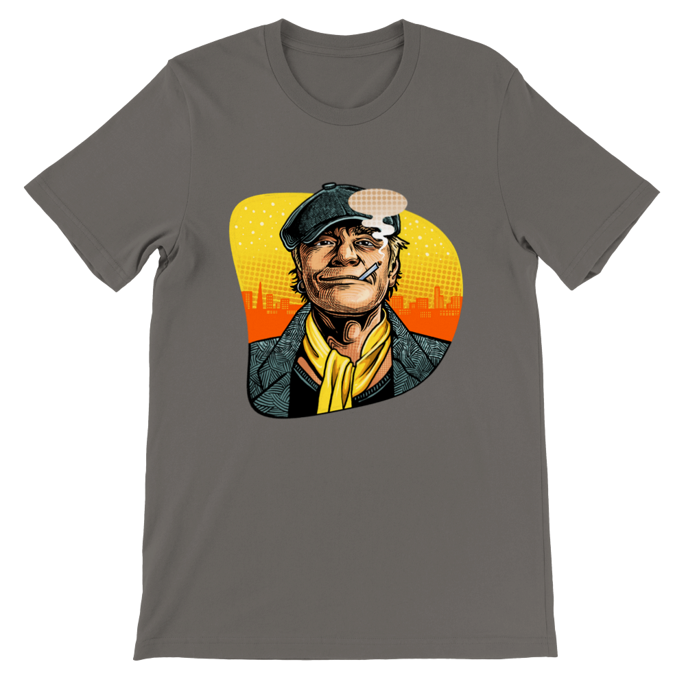 Celeb T-shirts - Kim Larsen Artwork - Grå Premium Unisex T-shirt