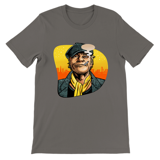 Celeb T-shirts - Kim Larsen Artwork - Grå Premium Unisex T-shirt
