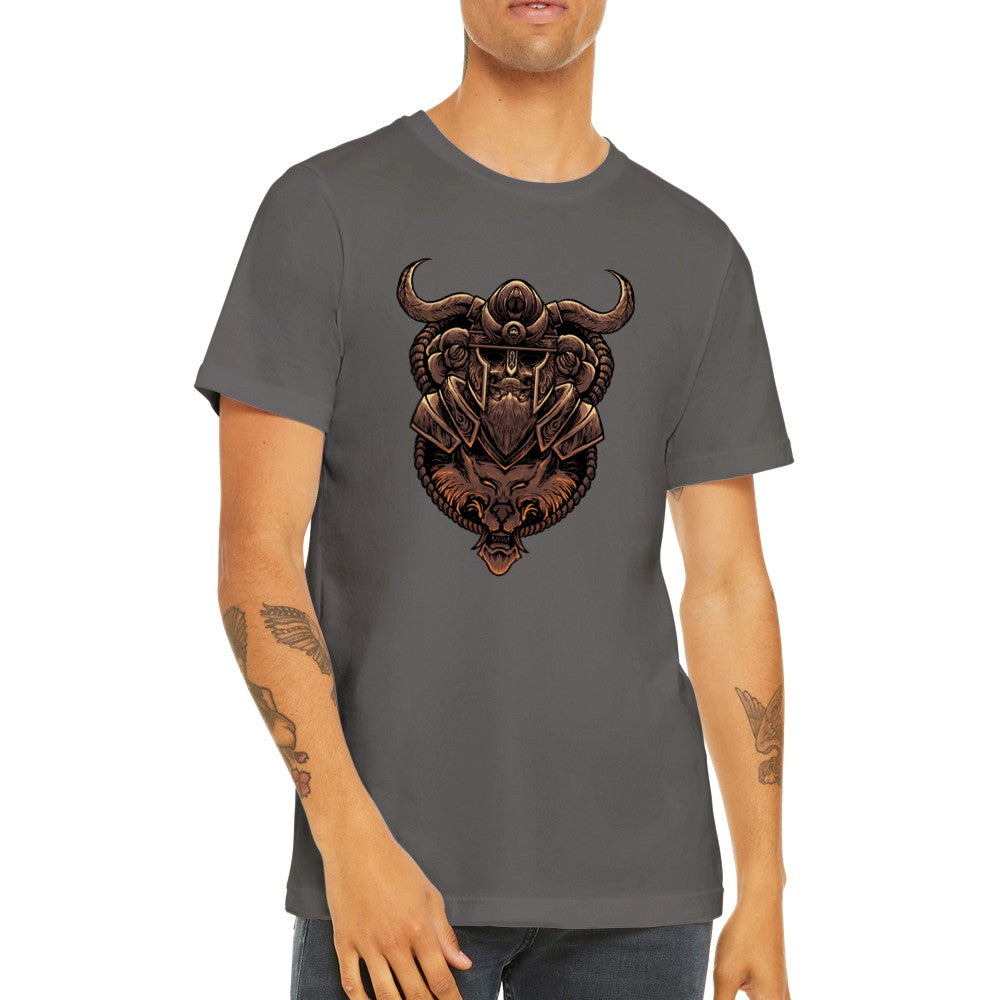 Artwork T-shirts - The Viking Wolf Artwork - Premium Unisex T-shirt