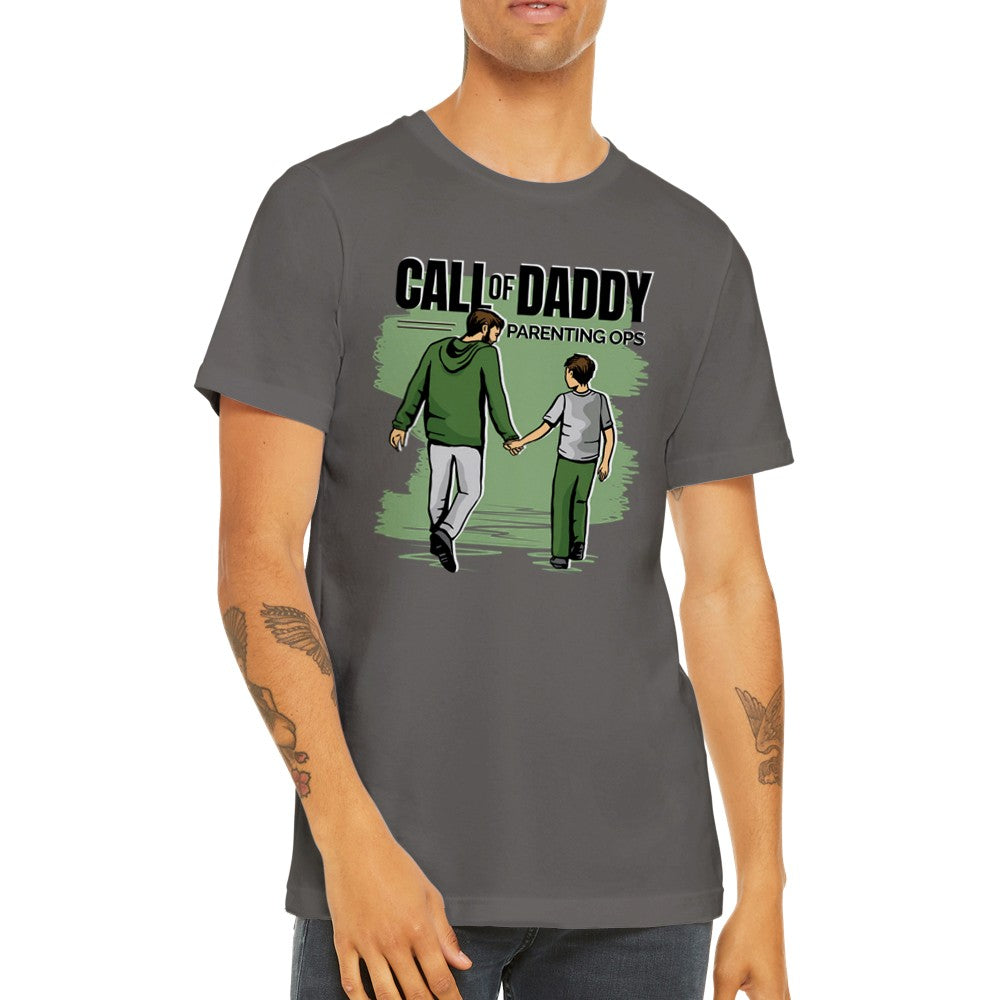 Quote T-shirt - For Dad - Call Of Daddy Gaming Premium Unisex T-shirt