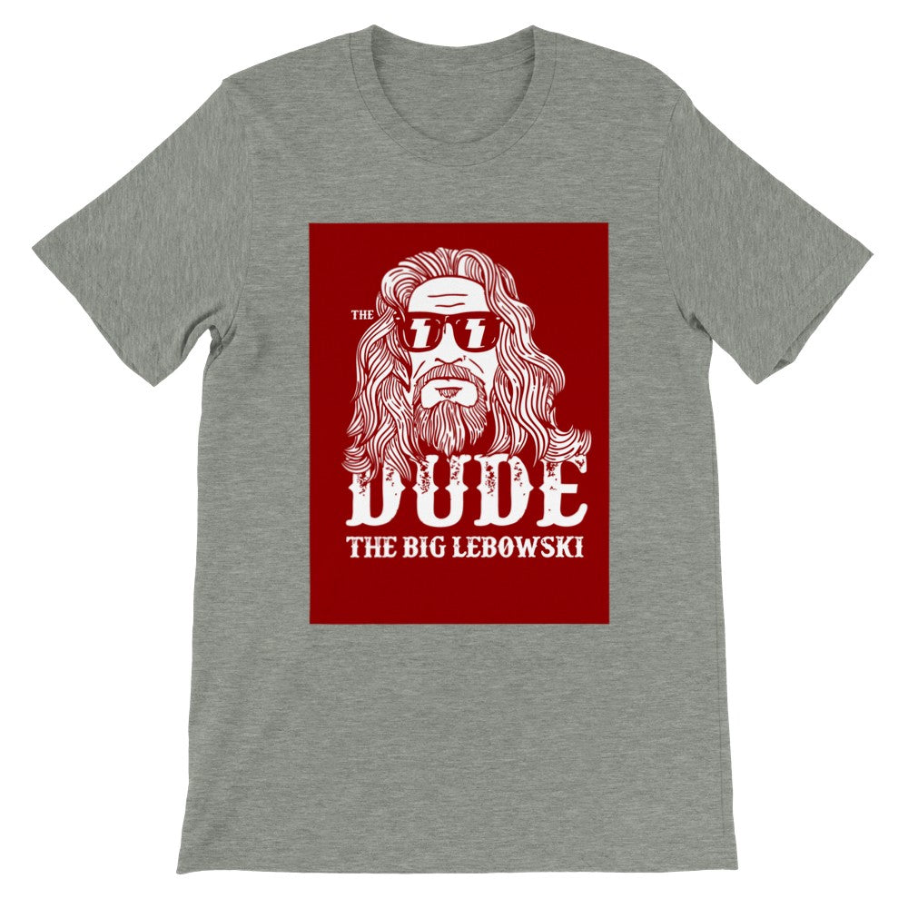 T-Shirt - Lebowski Artwork - The Dude Red - Premium-Unisex-T-Shirt