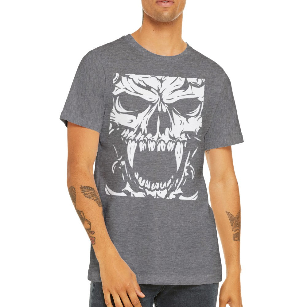 Artwork T-shirts - Evil Deamon Skull - Premium Unisex T-shirt