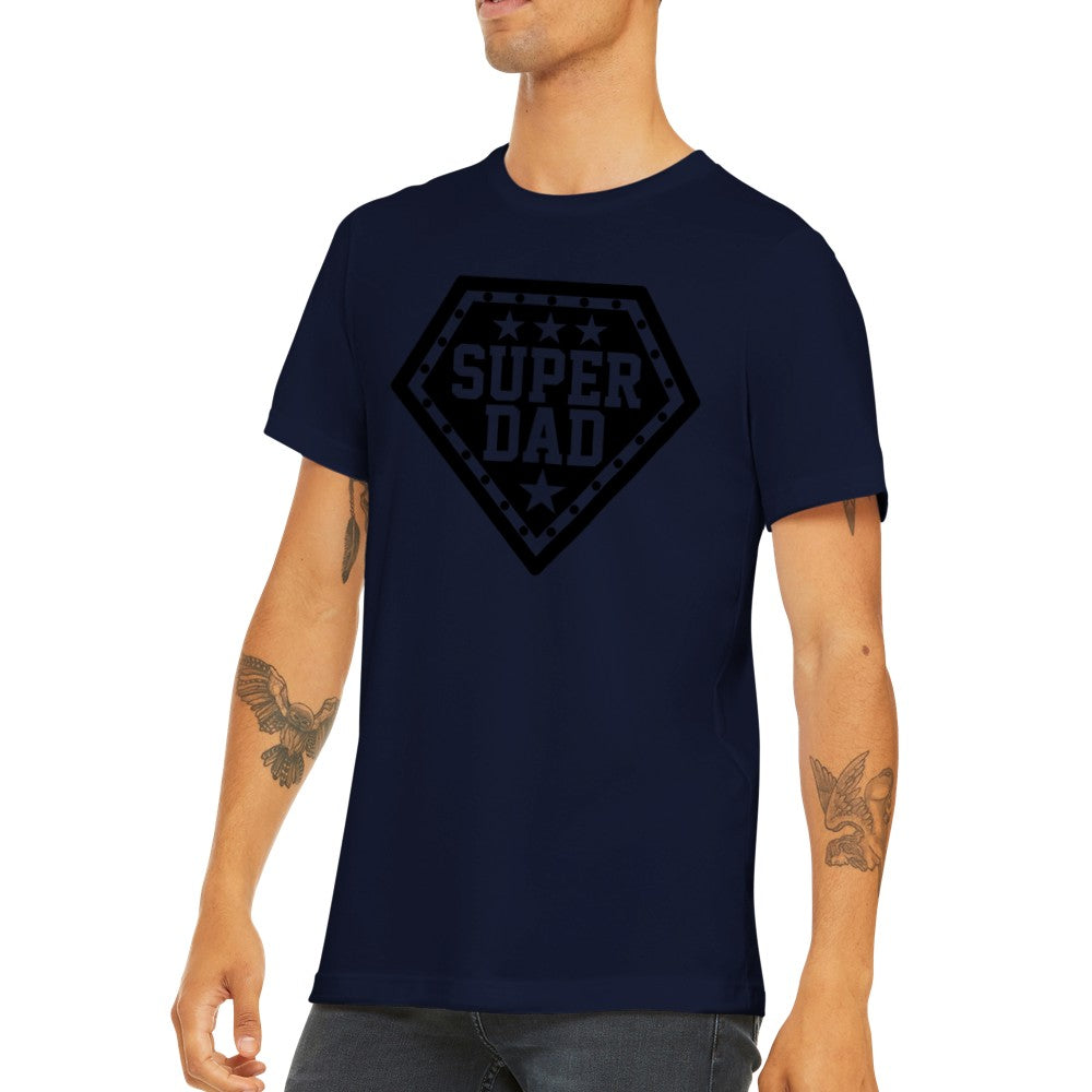 Citat T-shirt - Far Citater - Super Dad Premium Unisex T-shirt