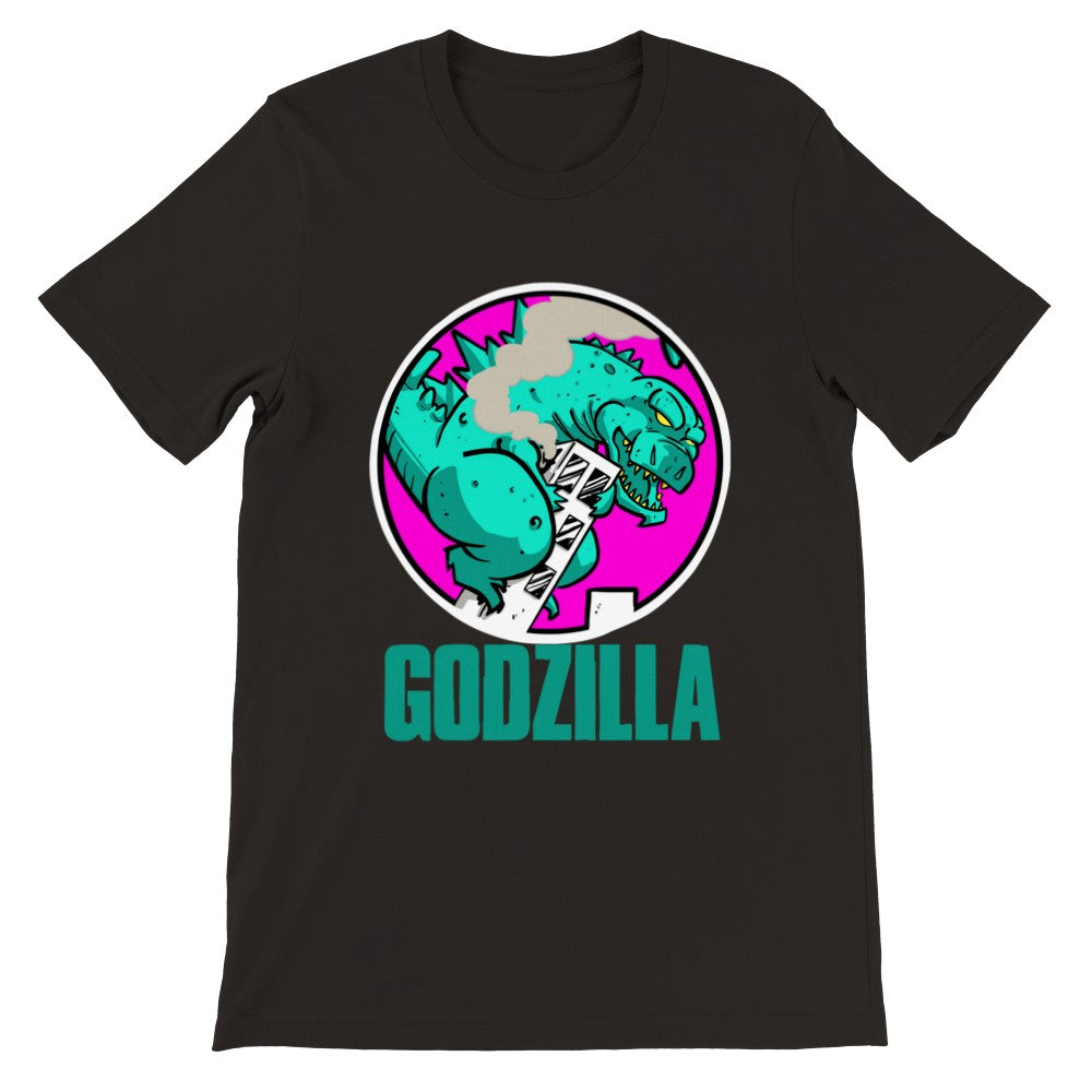 T-Shirt - Godzilla Artwork - Retro Cartoon Art Premium Unisex T-Shirt