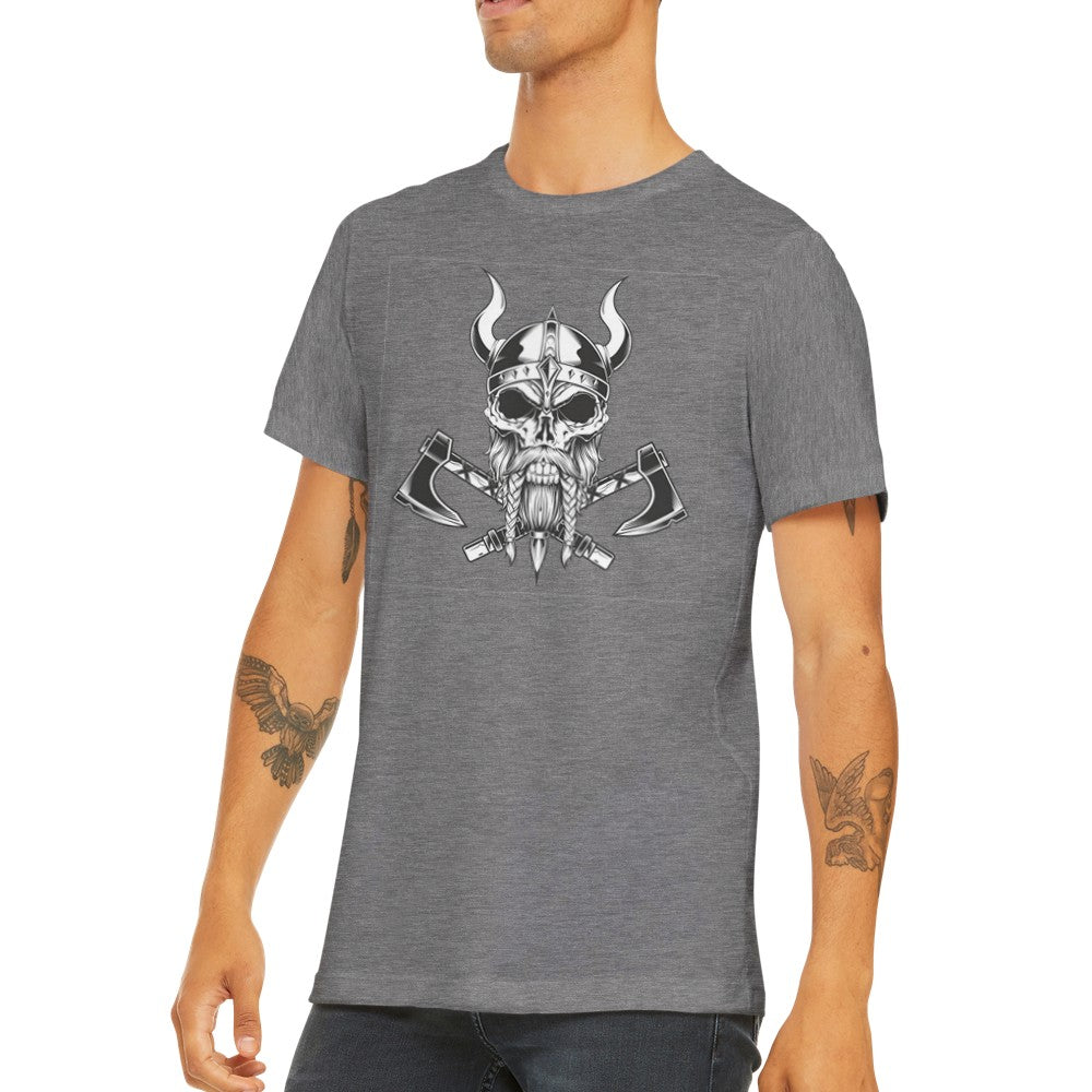 Zitat T-Shirts - Vikings Dobble Axe Artwork Premium Unisex T-Shirt