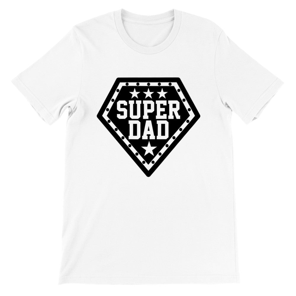 Citat T-shirt - Far Citater - Super Dad Premium Unisex T-shirt