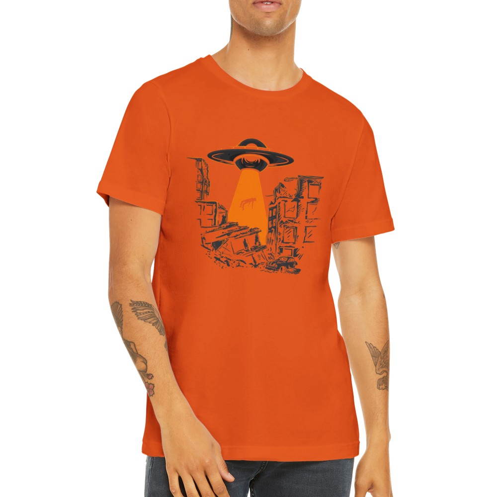 Funny T-Shirts - UFO Get Me Out Of Here - Premium Unisex T-shirt