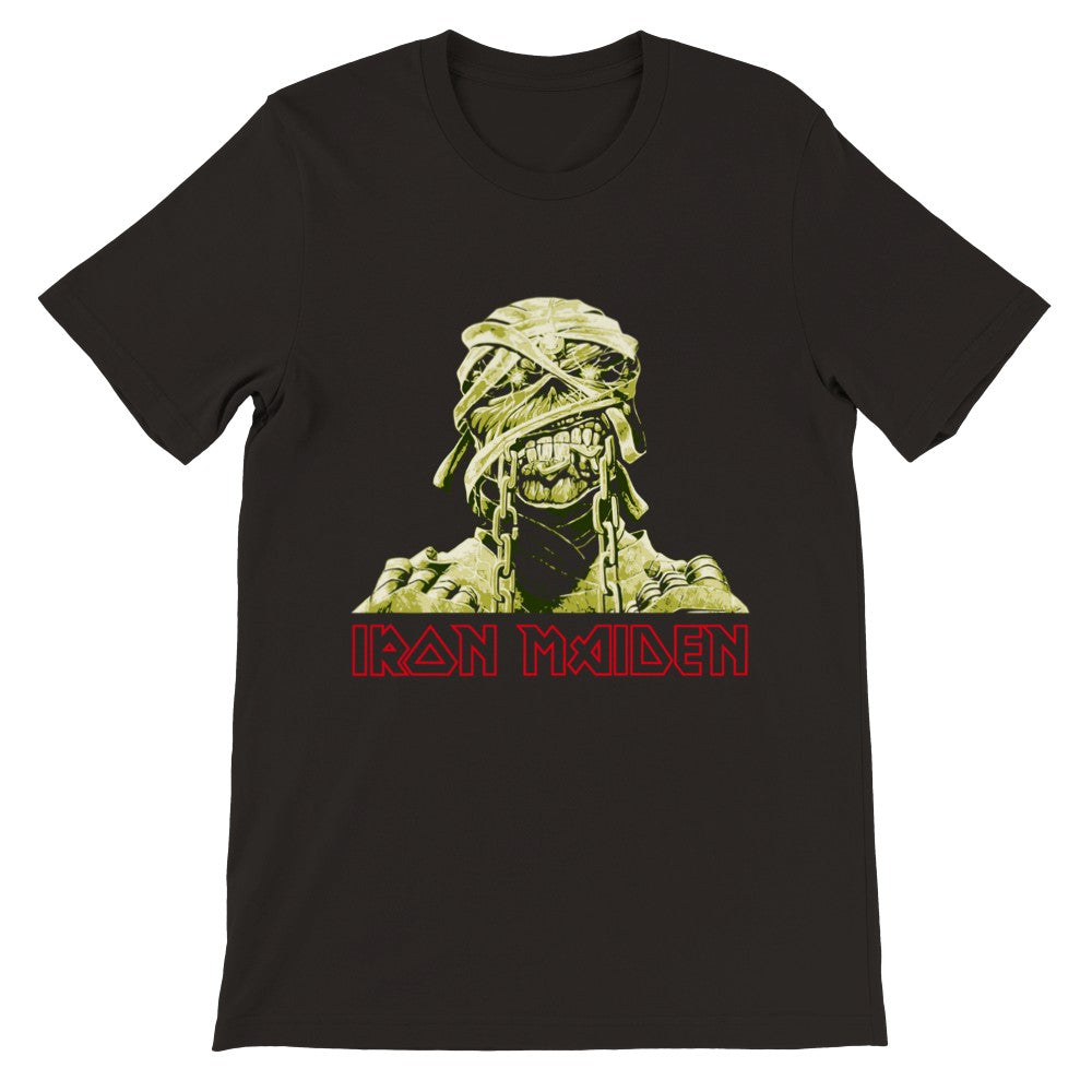 Musik T-shirt - Iron Maiden Artwork - Eddie Art Premium Unisex T-shirt