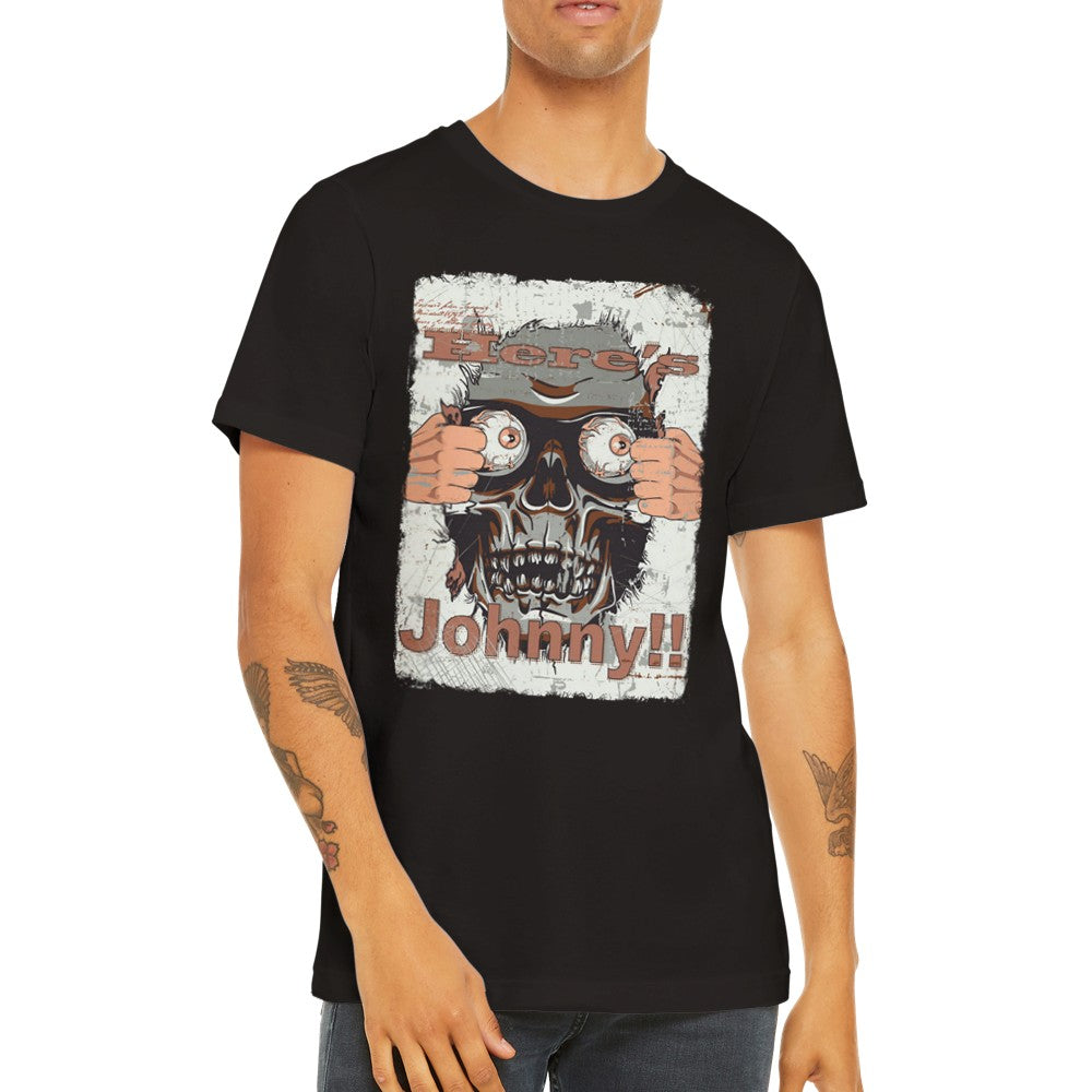 Movie Artwork T-shirts - Here's Johnny - Premium Unisex T-shirt