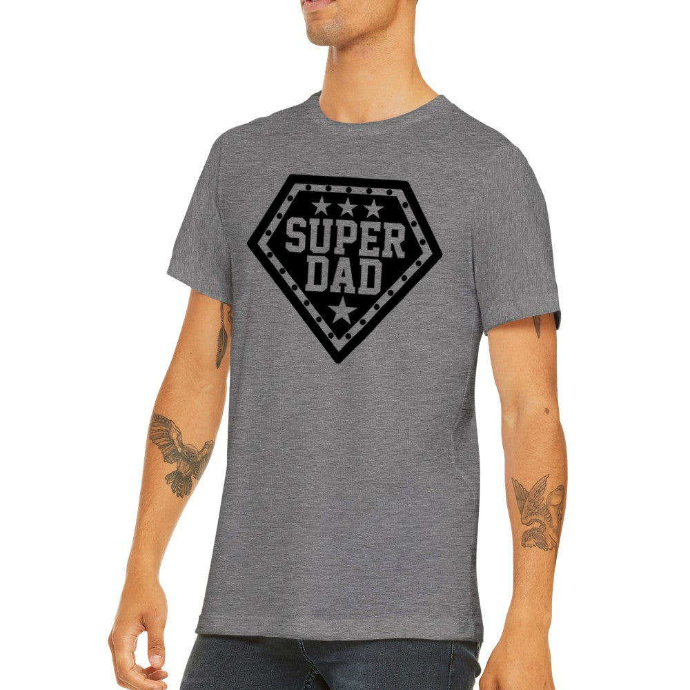 Citat T-shirt - Far Citater - Super Dad Premium Unisex T-shirt