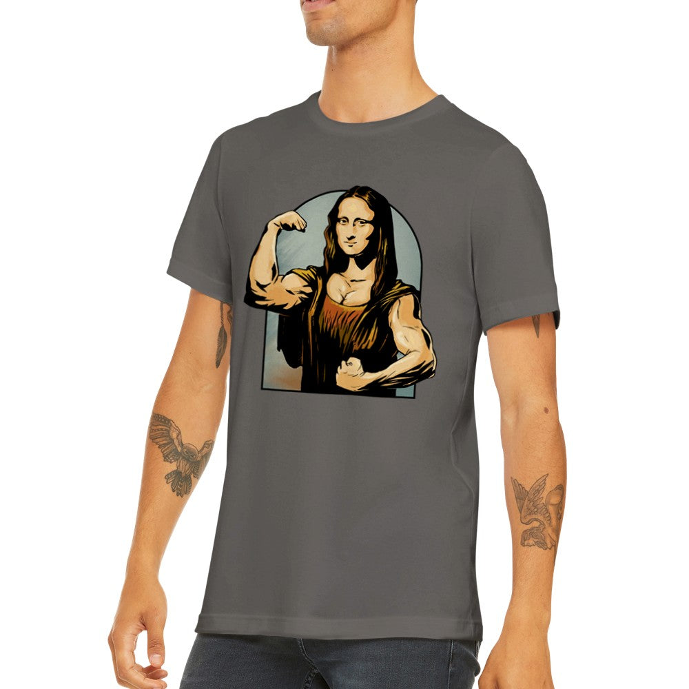 Citat T-shirt - Sjove Designs Artwork - Mona Lisa Flex Premium Unisex T-shirt