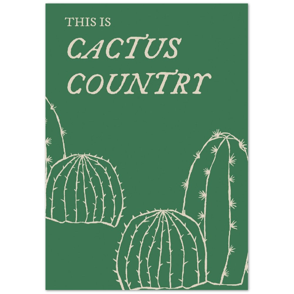 Poster - Retro Americana - This Is Cactus Country