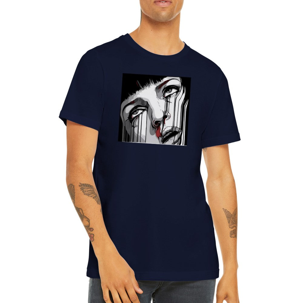 T-Shirt - Fiction Artwork - Mia Bleed Dark Premium-Unisex-T-Shirt