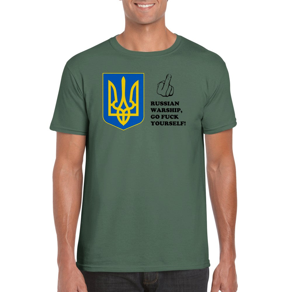 Ukraine T-Shirt - Russisches Kriegsschiff Go F*** Yourself - Klassisches Unisex-T-Shirt 