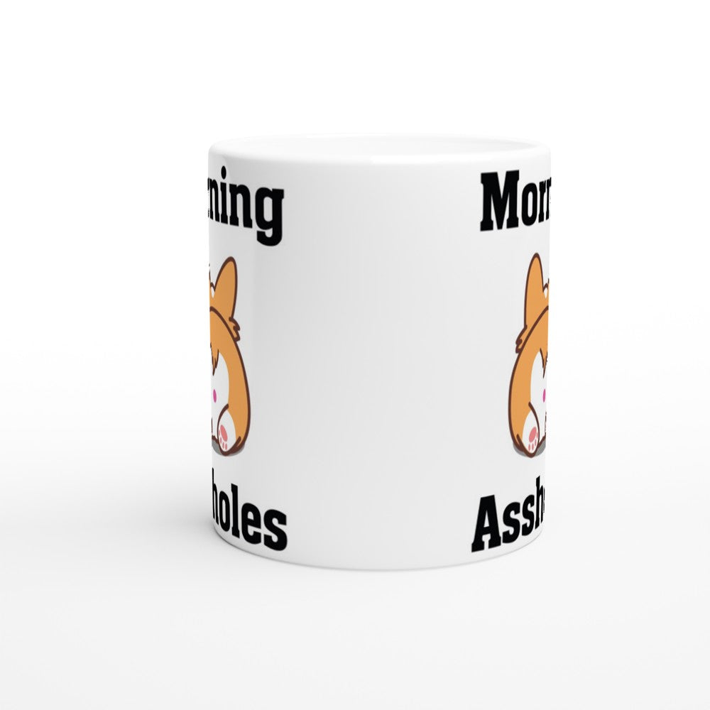 Mugs - Funny Quotes - French Bulldog Morning Assholes
