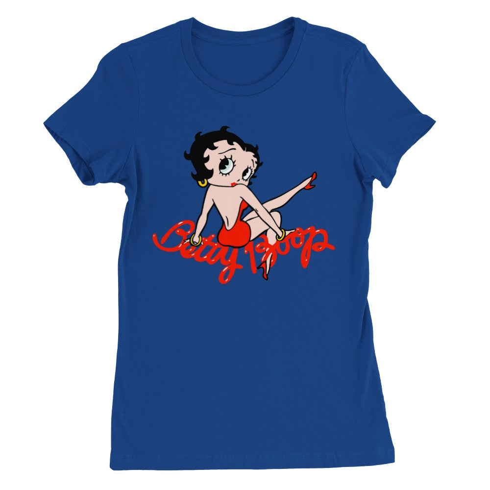 T-Shirt – Betty Boop Klassik Artwork – Premium Damen T-Shirt mit Rundhalsausschnitt