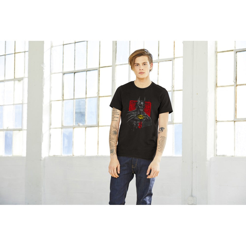 T-shirt -The Bat Artwork - Bat Zombie drawing Premium Unisex T-shirt