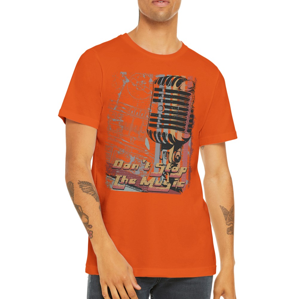 Musik-T-Shirts - Dont Stop the Music Artwork - Premium-Unisex-T-Shirt 