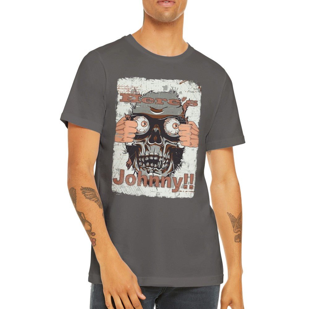 Movie Artwork T-shirts - Here's Johnny - Premium Unisex T-shirt