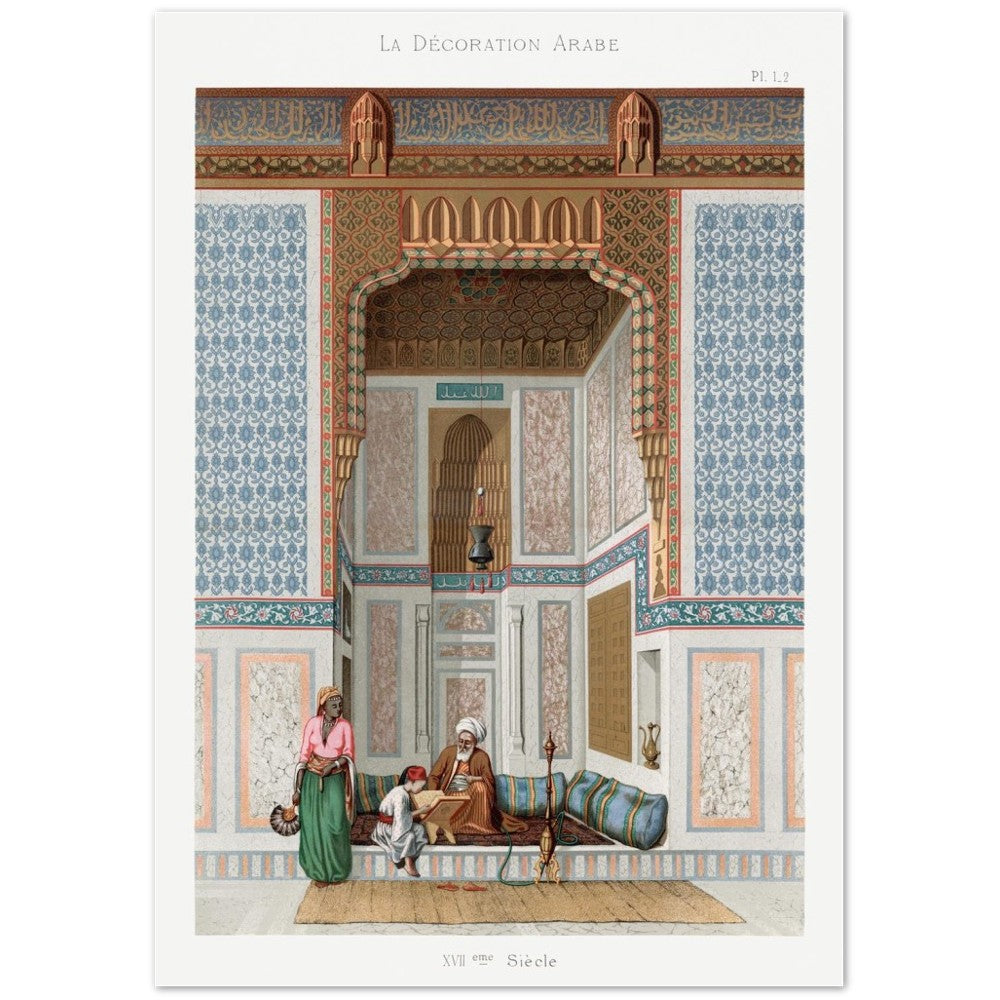Plakat - La Décoration Arabe von Emile Prisse d'Avennes (von 1807-1879) PI.1.2