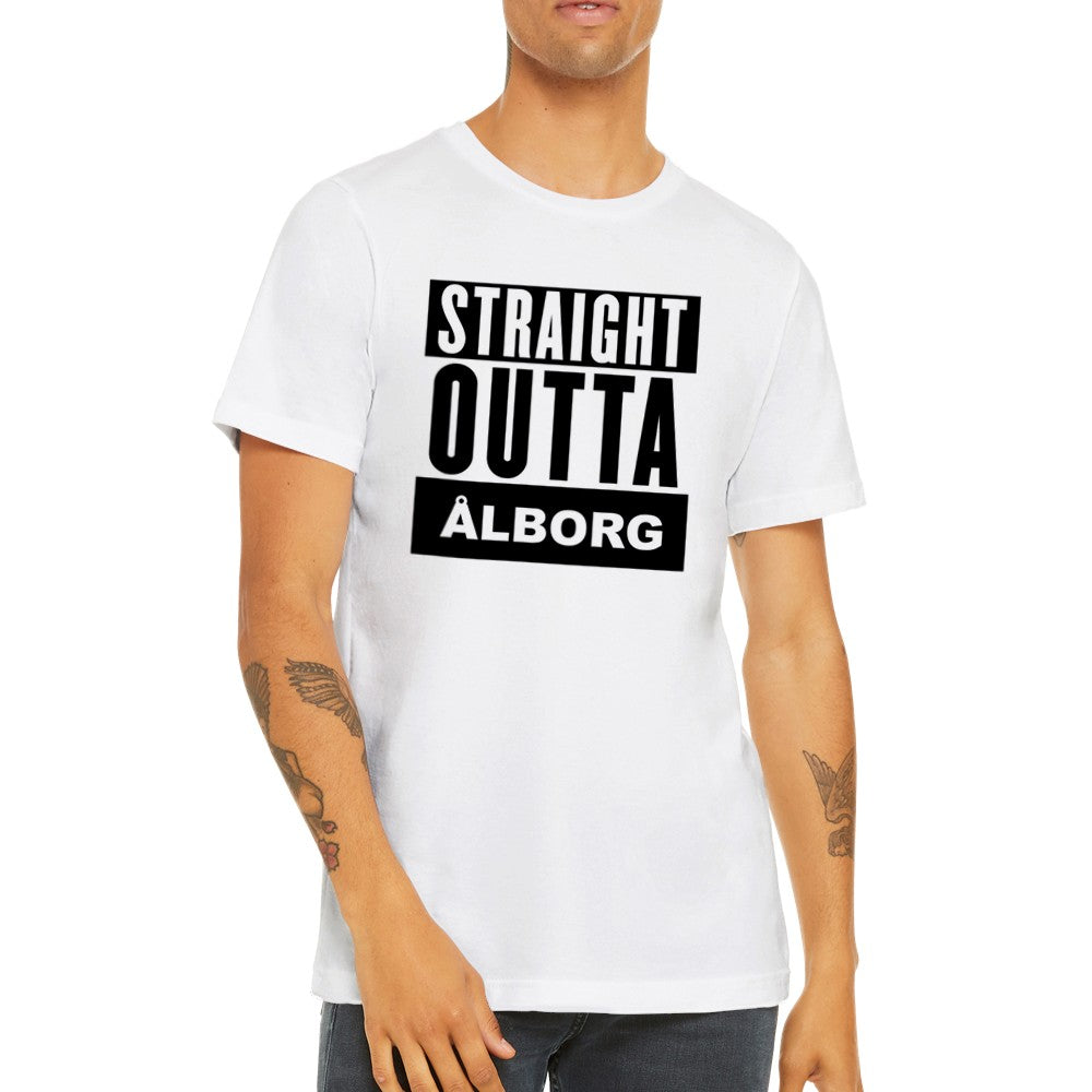 Jove By T-shirt - Straight Outta Aalborg - Premium Unisex T-shirt