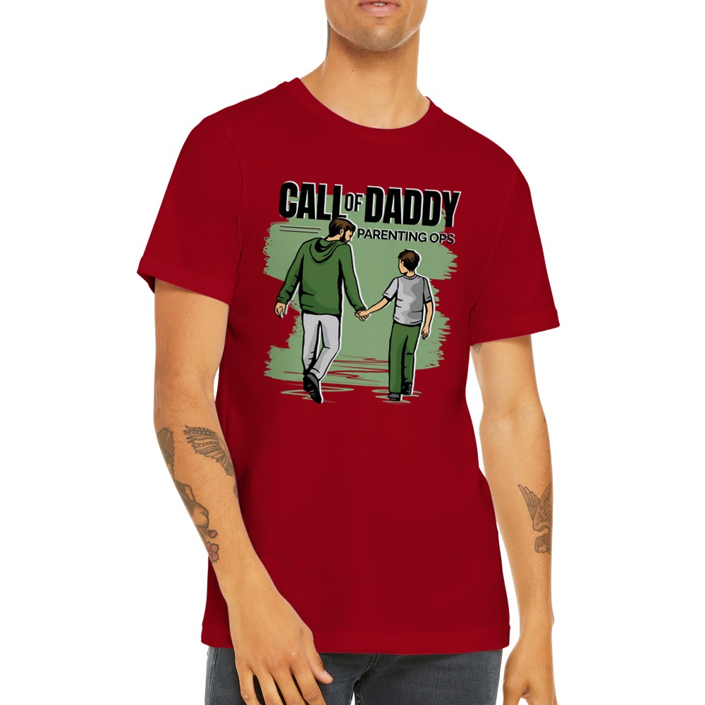 Quote T-shirt - For Dad - Call Of Daddy Gaming Premium Unisex T-shirt