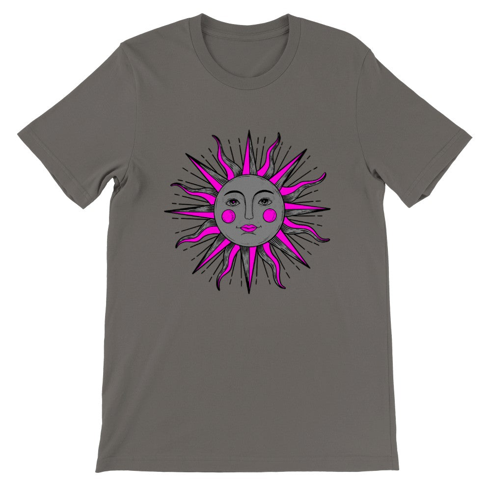 Artwork T-Shirt – Pink Eyed Sun – Premium-Unisex-T-Shirt mit Rundhalsausschnitt 
