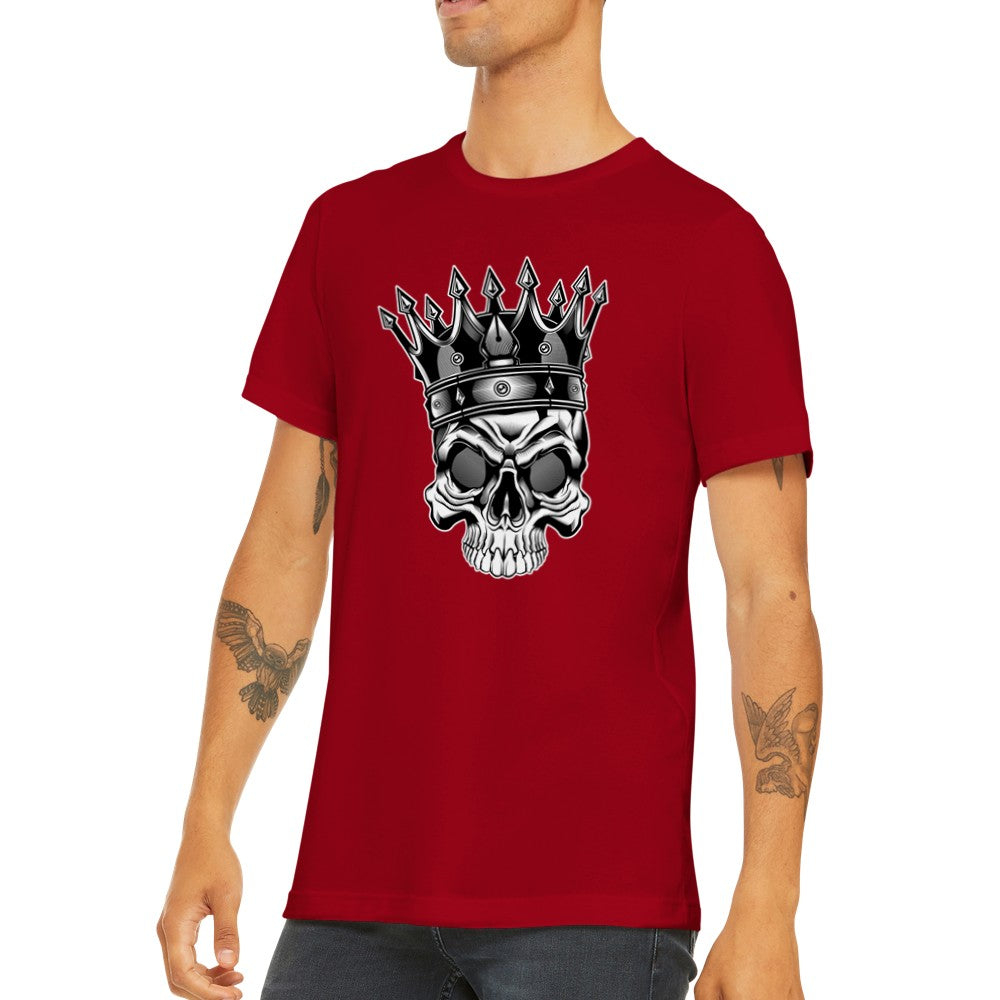 Citat T-shirts - King Of Skulls Premium Unisex T-shirt