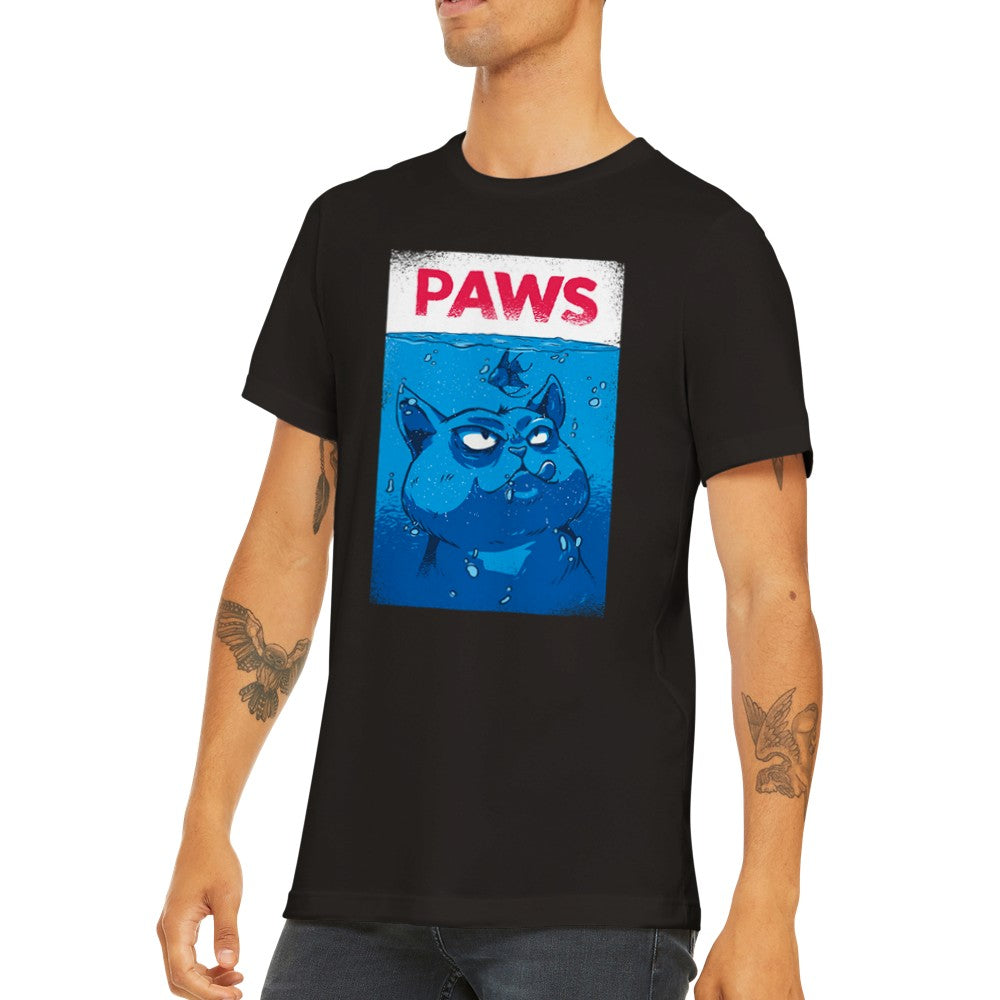 Citat T-shirt - Sjove Designs Artwork - Kat Filmen Paws Premium Unisex T-shirt