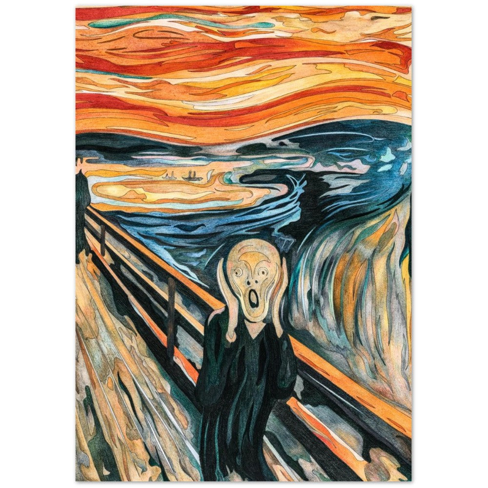 Poster The Scream Artwork Print Poster, Wandkunst von Edvard Munch – Mat Museum Poster