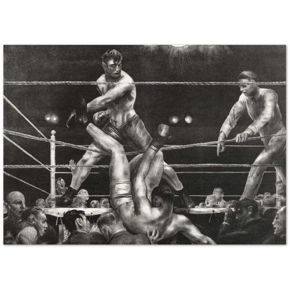 Poster – Dempsey und Firpo Art Artwork – Classic Mat Museum Posterpapier