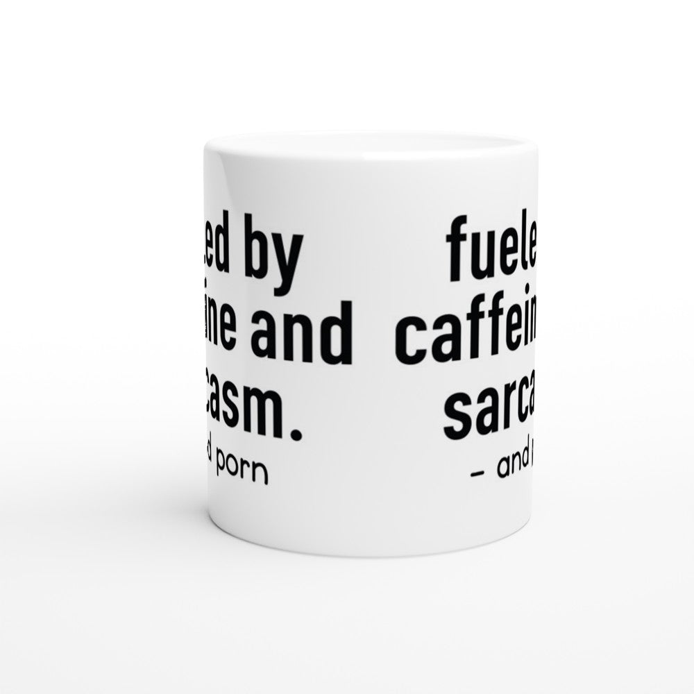 Krus - Sjov Kaffe Citat - Fueld By Caffeine and Sarcasm