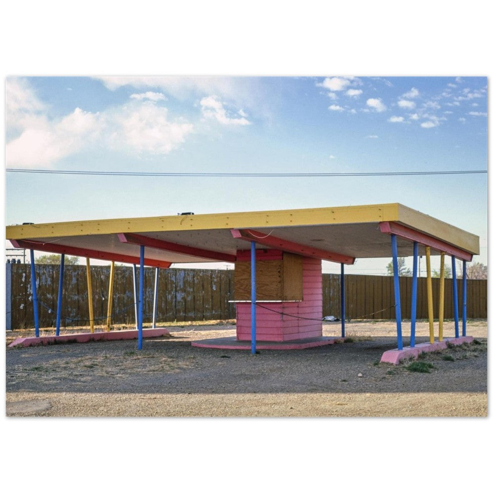 Poster Sunset Drive-In, Amarillo, Texas (1977) photograph by John Margolies