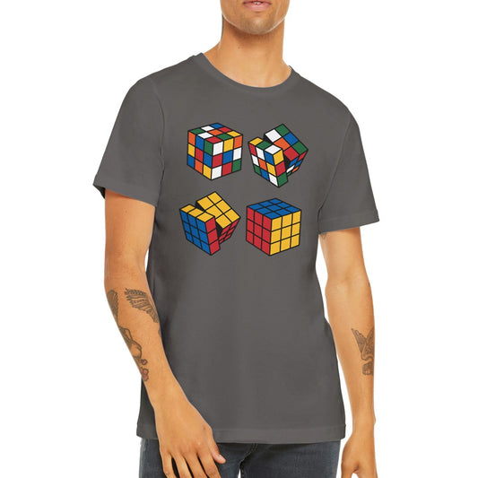 Sjove T-shirts - Rubiks Terning How To Premium Unisex T-shirt