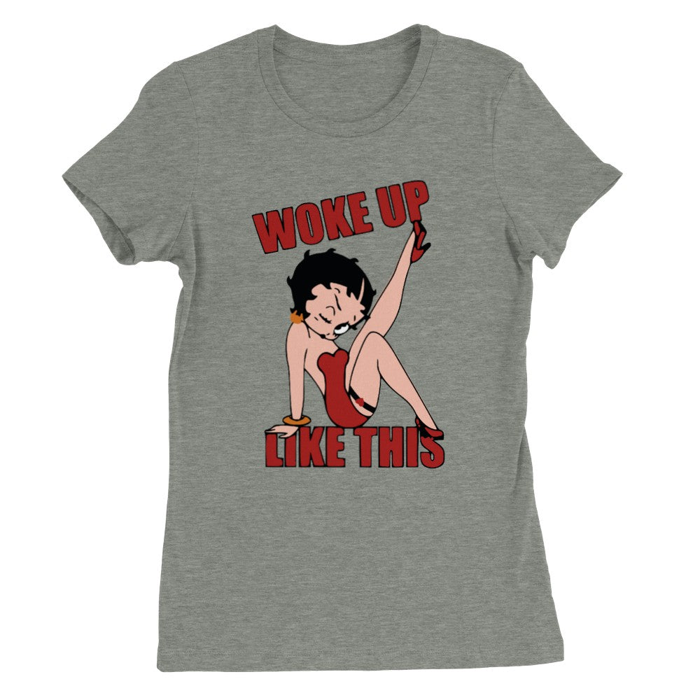 T-shirt - Betty Boop Woke Up Like This - Premium Women's Crewneck T-shirt 