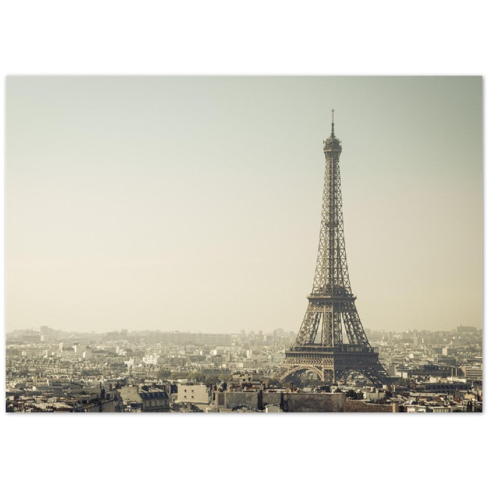 Poster - Eiffel Tower Paris The Gray Tone - Premium Matte Paper