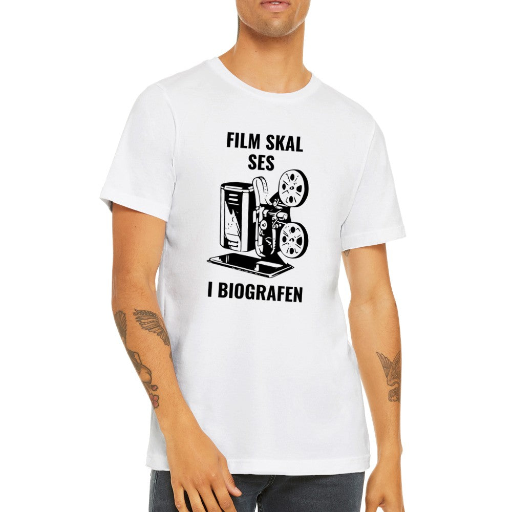 Lustige Film T-Shirts - Filme müssen im Kino gesehen werden - Premium Unisex T-Shirt 
