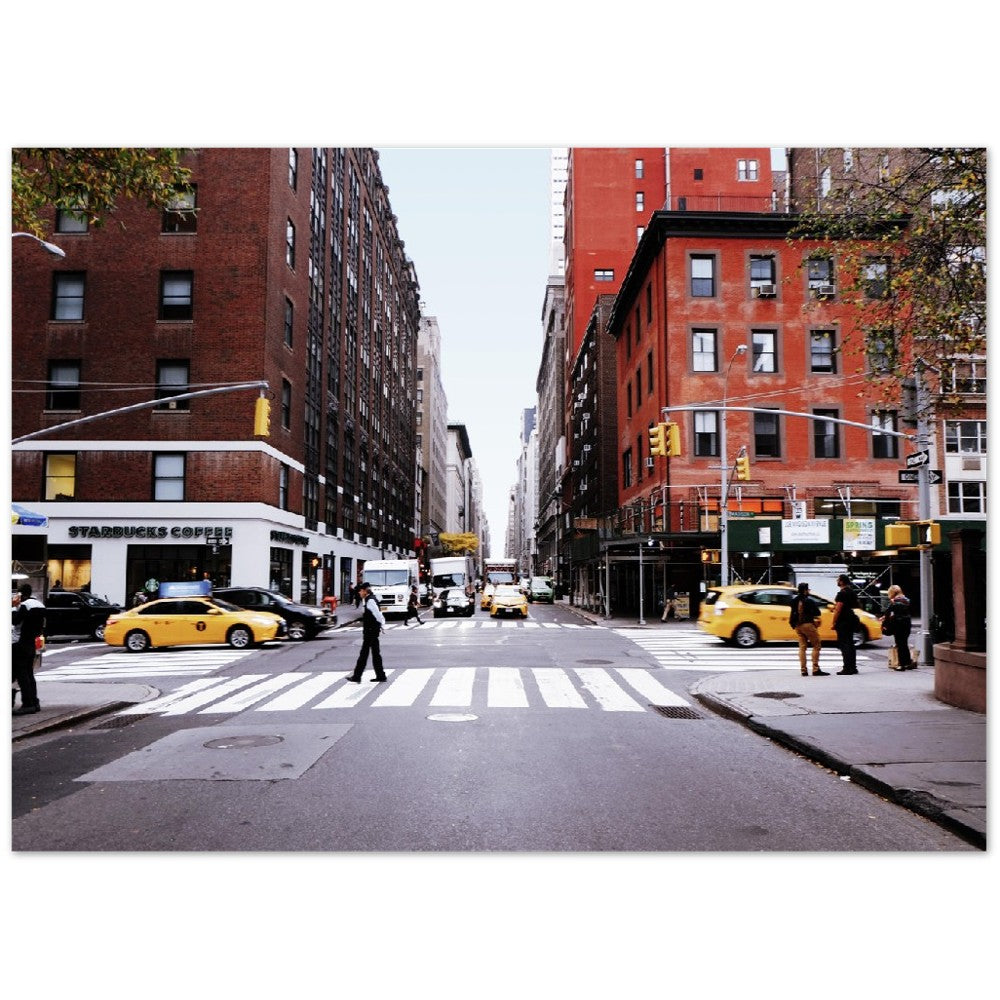 Poster – New York City Madison Avenue City Poster – hochwertiges mattes Papier 