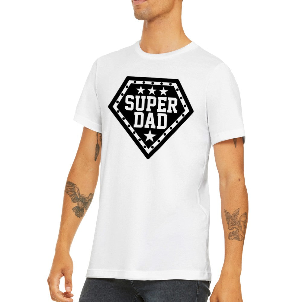 Citat T-shirt - Far Citater - Super Dad Premium Unisex T-shirt