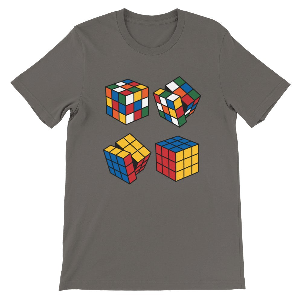 Lustige T-Shirts - Rubik's Cube How To Premium Unisex T-Shirt